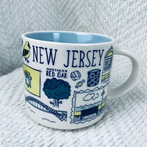 Starbucks Coffee Mug 14oz White New Jersey Been There Series Garden State Shore - Picture 6 of 8